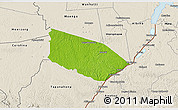 Physical 3D Map of Patamacca, shaded relief outside