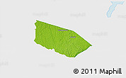 Physical 3D Map of Patamacca, single color outside