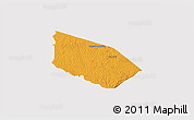 Political 3D Map of Patamacca, cropped outside