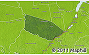 Satellite 3D Map of Patamacca, physical outside