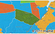 Satellite 3D Map of Patamacca, political outside