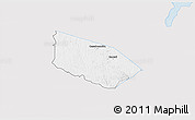 Silver Style 3D Map of Patamacca, single color outside