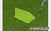 Physical Map of Patamacca, darken