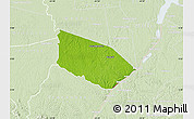 Physical Map of Patamacca, lighten