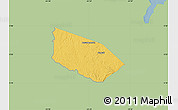Savanna Style Map of Patamacca, single color outside