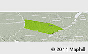 Physical Panoramic Map of Patamacca, lighten, semi-desaturated