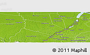 Physical Panoramic Map of Patamacca