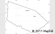 Blank Simple Map of Patamacca, cropped outside