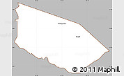 Gray Simple Map of Patamacca, cropped outside