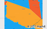 Political Simple Map of Patamacca