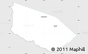 Silver Style Simple Map of Patamacca, single color outside