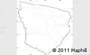 Blank Simple Map of Marowijne, cropped outside, no labels