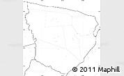 Blank Simple Map of Marowijne, no labels