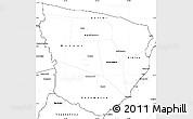 Blank Simple Map of Marowijne