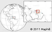 Blank Location Map of Wanhatti