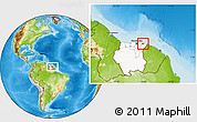 Physical Location Map of Wanhatti, highlighted country