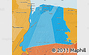 Political Shades Map of Nickerie