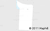Silver Style Simple Map of Nw . Nickerie