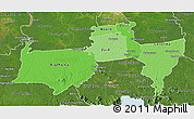 Political Shades 3D Map of Para, satellite outside