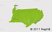 Physical 3D Map of Bigi Poika, cropped outside