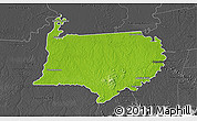 Physical 3D Map of Bigi Poika, darken, desaturated