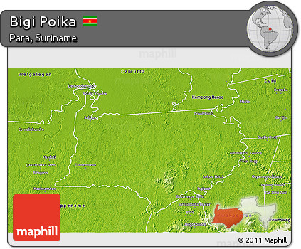 Physical 3D Map of Bigi Poika
