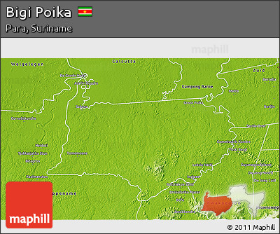 Physical 3D Map of Bigi Poika