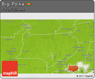 Physical 3D Map of Bigi Poika