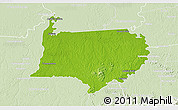 Physical 3D Map of Bigi Poika, lighten
