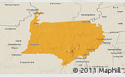 Political 3D Map of Bigi Poika, shaded relief outside
