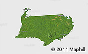 Satellite 3D Map of Bigi Poika, single color outside