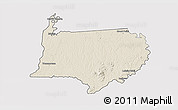 Shaded Relief 3D Map of Bigi Poika, cropped outside