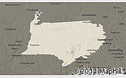 Shaded Relief 3D Map of Bigi Poika, darken