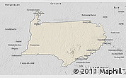 Shaded Relief 3D Map of Bigi Poika, desaturated
