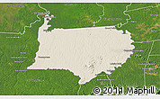 Shaded Relief 3D Map of Bigi Poika, satellite outside