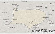 Shaded Relief 3D Map of Bigi Poika, semi-desaturated