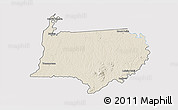 Shaded Relief 3D Map of Bigi Poika, single color outside