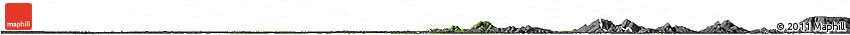 Satellite Horizon Map of Bigi Poika, desaturated