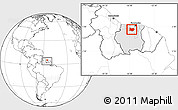 Blank Location Map of Bigi Poika, highlighted country, within the entire country
