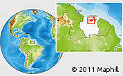 Physical Location Map of Bigi Poika, highlighted country, highlighted parent region, within the entire country