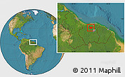 Satellite Location Map of Bigi Poika