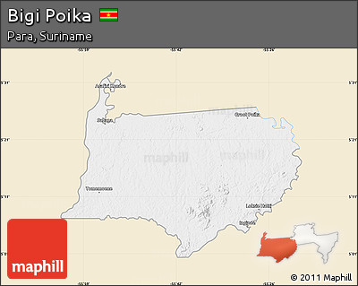 Classic Style Map of Bigi Poika, single color outside