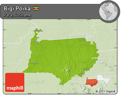 Physical Map of Bigi Poika, lighten