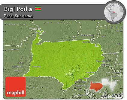Physical Map of Bigi Poika, semi-desaturated