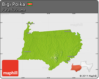 Physical Map of Bigi Poika, single color outside