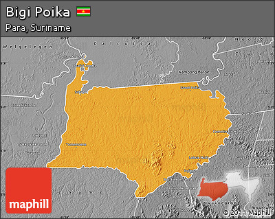 Political Map of Bigi Poika, desaturated