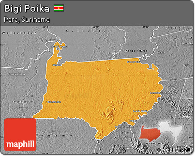 Political Map of Bigi Poika, desaturated