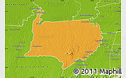 Political Map of Bigi Poika, physical outside