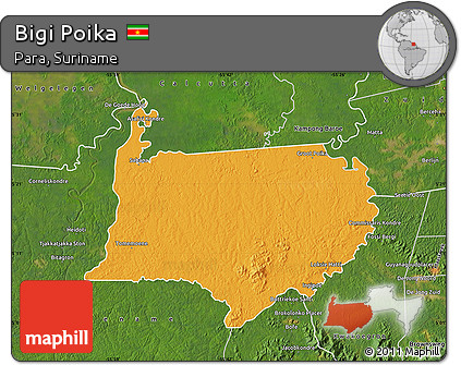 Political Map of Bigi Poika, satellite outside