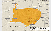 Political Map of Bigi Poika, shaded relief outside